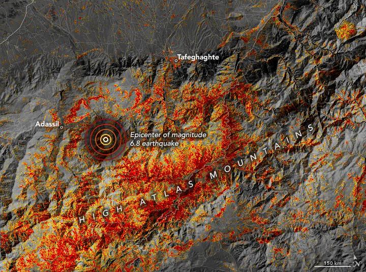 Entire villages destroyed by earthquake in the High Atlas Mountains