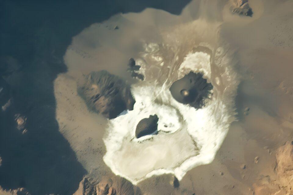 Ghostly face peering out of Trou au Natron