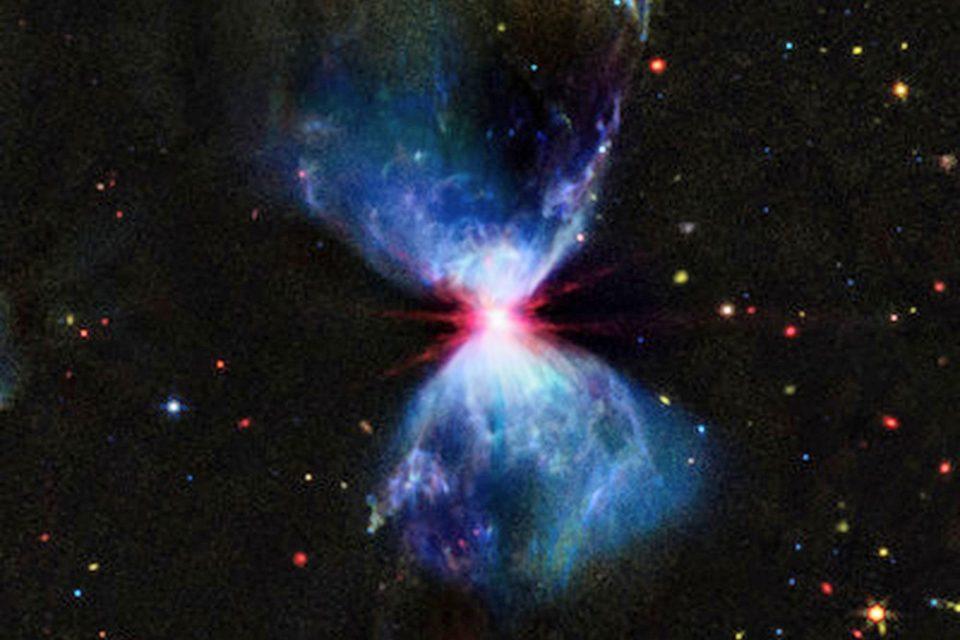 Celestial fireworks surround a protostar 
