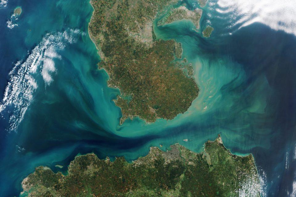 Hainan Strait in southern China
