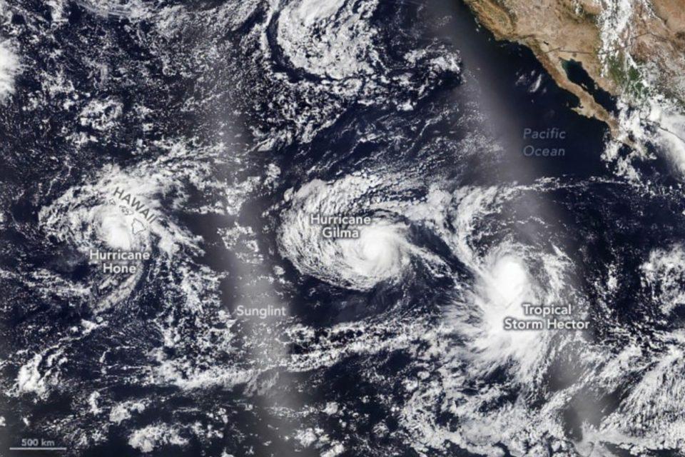 Parade of storms in the Pacific led by Hurricane Hone
