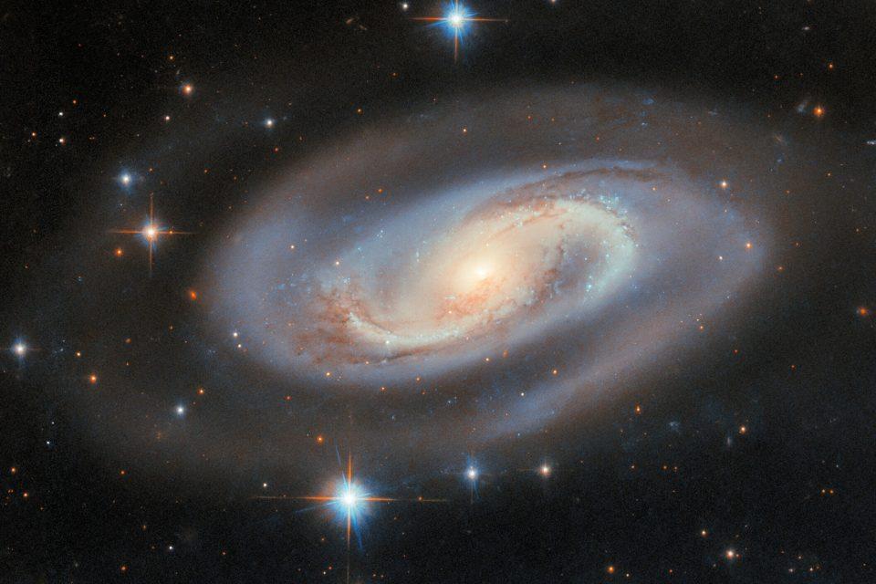 Bright spiral galaxy hides a dark secret