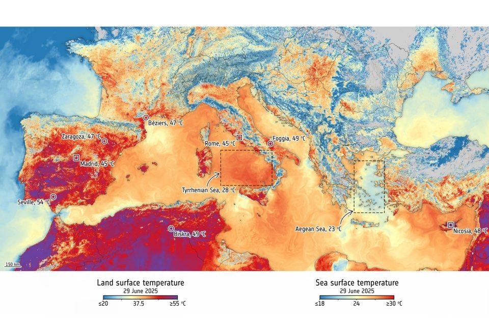 Heat dome scorches Southern Europe 