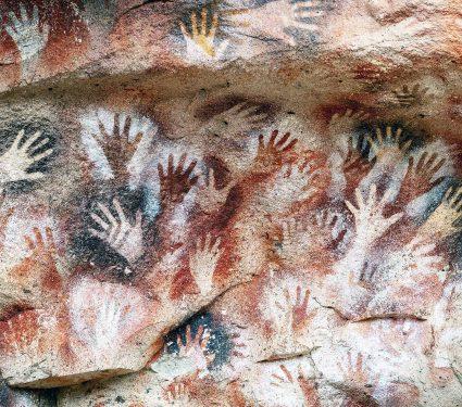 Prehistoric,Hand,Paintings,At,The,Cave,Of,The,Hands,(spanish: